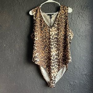 Forever 21 Leopard Print Bodysuit